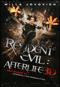 8a715 RESIDENT EVIL: AFTERLIFE teaser 1sh 2010 sexy Milla Jovovich returns in 3-D!