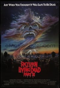 8a722 RETURN OF THE LIVING DEAD 2 1sh 1988 just when you thought it was safe to be dead!