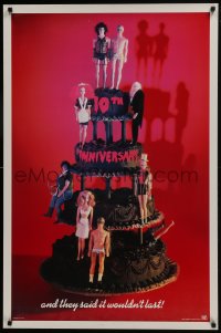 8a738 ROCKY HORROR PICTURE SHOW 1sh R1985 10th anniversary, Barbie Dolls on cake image, recalled!