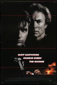 8a745 ROOKIE DS 1sh 1990 Clint Eastwood directs & stars, Charlie Sheen, Raul Julia