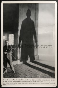 8a762 SHADOWS & FOG 1sh 1992 cool photographic image of Woody Allen by Brian Hamill!