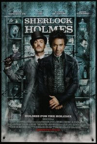 8a770 SHERLOCK HOLMES advance DS 1sh 2009 Guy Ritchie directed, Robert Downey Jr., Jude Law!