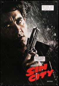 8a783 SIN CITY teaser DS 1sh 2005 graphic novel by Frank Miller, cool image of Clive Owen as Dwight!