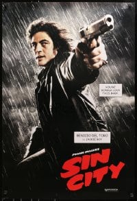 8a782 SIN CITY teaser DS 1sh 2005 Frank Miller, cool image of Benicio Del Toro as Jackie Boy!