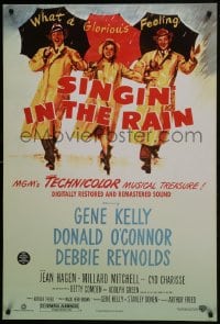 8a785 SINGIN' IN THE RAIN DS 1sh R2000 Gene Kelly, Donald O'Connor, Debbie Reynolds, classic!