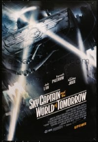 8a789 SKY CAPTAIN & THE WORLD OF TOMORROW advance DS 1sh 2004 September style, great image of ships!