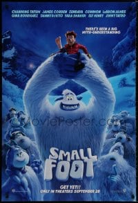 8a797 SMALL FOOT advance DS 1sh 2018 Abominable Snowman, there's a myth-understanding, get Yeti!