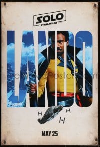 8a808 SOLO teaser DS 1sh 2018 A Star Wars Story, Ron Howard, Donald Glover as Lando Calrissian!