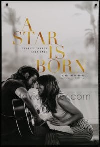 8a830 STAR IS BORN teaser DS 1sh 2018 Bradley Cooper stars and directs, romantic image w/Lady Gaga!
