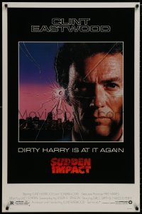 8a862 SUDDEN IMPACT 1sh 1983 Clint Eastwood is at it again as Dirty Harry, great image!