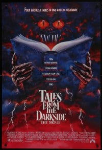8a875 TALES FROM THE DARKSIDE 1sh 1990 George Romero & Stephen King, creepy art of demon!