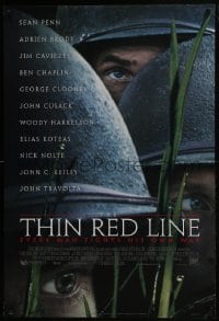 8a890 THIN RED LINE style A DS 1sh 1998 Sean Penn, Woody Harrelson & Jim Caviezel in WWII!