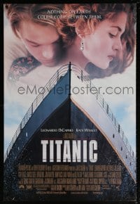 8a902 TITANIC DS 1sh 1997 Leonardo DiCaprio, Kate Winslet, directed by James Cameron!