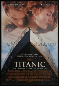 8a905 TITANIC style A revised int'l DS 1sh 1997 Leonardo DiCaprio & Winslet, James Cameron!