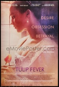 8a932 TULIP FEVER DS 1sh 2017 Alicia Vikander, Christoph Waltz, this Summer they're in full bloom!