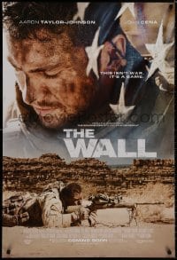 8a951 WALL advance DS 1sh 2017 Aaron Taylor-Johnson, John Cena, this isn't war, it's a game!