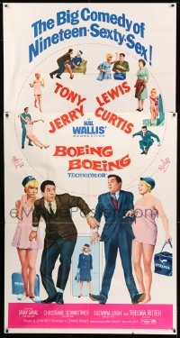 8b644 BOEING BOEING 3sh 1965 Tony Curtis & Jerry Lewis in the big comedy of nineteen sexty-sex!
