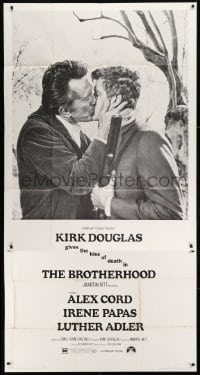 8b653 BROTHERHOOD 3sh 1968 Kirk Douglas gives the kiss of death to Alex Cord, Martin Ritt!