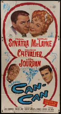 8b659 CAN-CAN 3sh 1960 Frank Sinatra, Shirley MacLaine, Maurice Chevalier & Louis Jourdan!