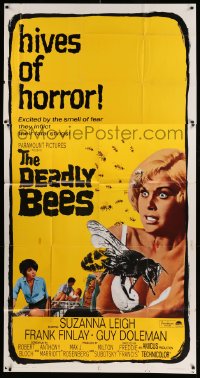 8b685 DEADLY BEES 3sh 1967 excited by the smell of fear they inflict their fatal stings, horror!