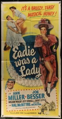 8b700 EADIE WAS A LADY 3sh 1944 Ann Miller, Joe Besser, Jeff Donnell, it's a breezy, teasy musical!