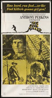 8b710 FOOL KILLER 3sh 1965 art of Anthony Perkins by Terpning, run fast or he's gonna get you!