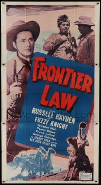 8b711 FRONTIER LAW 3sh R1950 great images of cowboys Russell Hayden & Fuzzy Knight!
