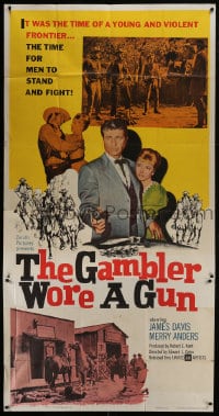 8b713 GAMBLER WORE A GUN 3sh 1961 Jim Davis, Merry Anders, the time for men to stand & fight!
