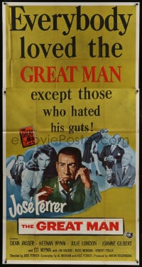 8b733 GREAT MAN 3sh 1957 Jose Ferrer exposes a great fake, with help from Julie London!