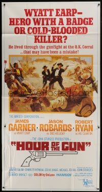 8b753 HOUR OF THE GUN 3sh 1967 James Garner as Wyatt Earp, John Sturges, was he a hero or killer?