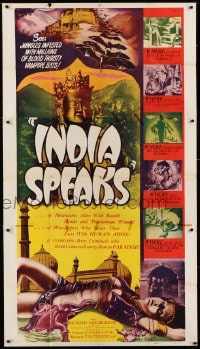 8b764 INDIA SPEAKS 3sh R1949 Richard Halliburton documentary showing all the wonders of India!