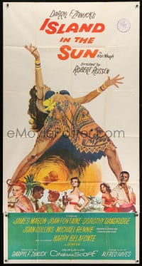 8b771 ISLAND IN THE SUN 3sh 1957 James Mason, Joan Fontaine, Dorothy Dandridge, Harry Belafonte