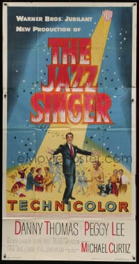 8b773 JAZZ SINGER 3sh 1953 Danny Thomas, Peggy Lee, based on classic Samson Raphaelson play!