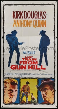 8b792 LAST TRAIN FROM GUN HILL 3sh R1964 Kirk Douglas, Anthony Quinn, directed by John Sturges!