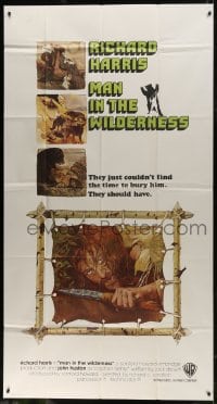 8b813 MAN IN THE WILDERNESS int'l 3sh 1971 they just couldn't find time to bury Richard Harris!