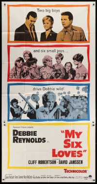 8b837 MY SIX LOVES 3sh 1962 Debbie Reynolds in the funniest fix a girl ever got into!