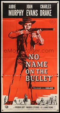 8b845 NO NAME ON THE BULLET 3sh 1959 Audie Murphy, the strangest killer who ever stalked the West!