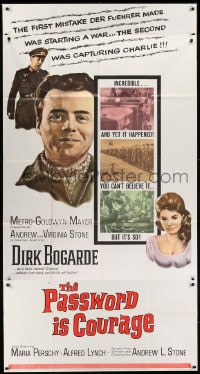 8b864 PASSWORD IS COURAGE 3sh 1963 Dirk Bogarde in an English version of The Great Escape!