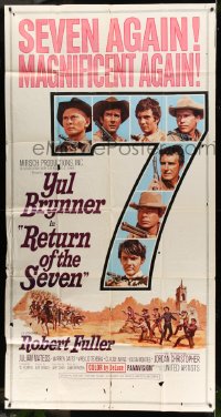 8b885 RETURN OF THE SEVEN 3sh 1966 Yul Brynner reprises his role as the master gunfighter!