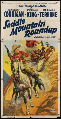 8b896 SADDLE MOUNTAIN ROUNDUP 3sh 1941 with image area for Fargo Express, a different movie!