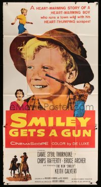 8b920 SMILEY GETS A GUN 3sh 1959 heart-warming Aussie boy is the new Smiley, with Chips Rafferty!