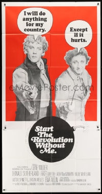 8b937 START THE REVOLUTION WITHOUT ME 3sh 1970 wacky image of Gene Wilder & Donald Sutherland!