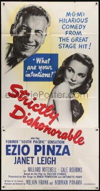 8b942 STRICTLY DISHONORABLE 3sh 1951 what are Ezio Pinza's intentions toward Janet Leigh?