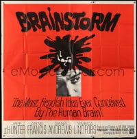 8b338 BRAINSTORM 6sh 1965 the most fiendish idea ever conceived by the human brain, cool art!