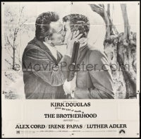 8b340 BROTHERHOOD 6sh 1968 Kirk Douglas gives the kiss of death to Alex Cord!