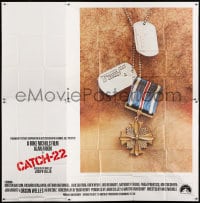 8b343 CATCH 22 int'l 6sh 1970 directed by Mike Nichols, based on the novel by Joseph Heller!