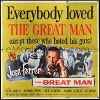 8b366 GREAT MAN 6sh 1957 Jose Ferrer exposes a great fake, with help from Julie London!