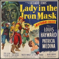 8b379 LADY IN THE IRON MASK 6sh 1952 Louis Hayward, Patricia Medina, Three Musketeers!