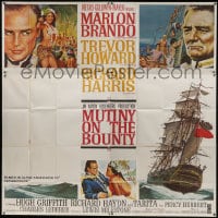 8b393 MUTINY ON THE BOUNTY style B 6sh 1962 Marlon Brando, art by Morgan Henninger & Joseph Smith!