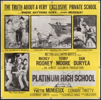 8b400 PLATINUM HIGH SCHOOL 6sh 1960 the inside story of a school where money can buy murder!